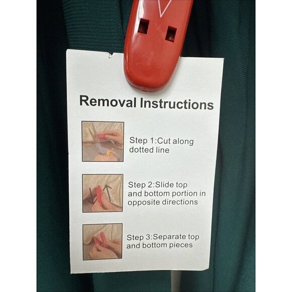 Mac Duggal Size 12 Green 26554 Long Sleeve Wrap Jersey Slit Gown Dress New - Picture 8 of 14